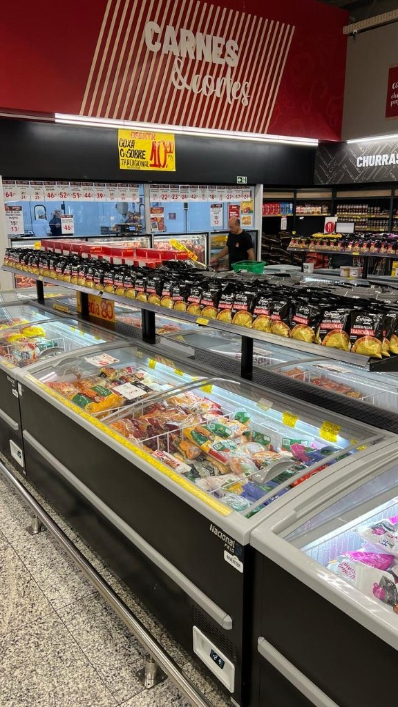 Exposição dos produtos Extremo Sabor